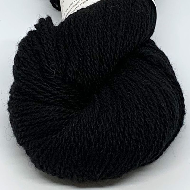 Vidde lamullgarn, svart