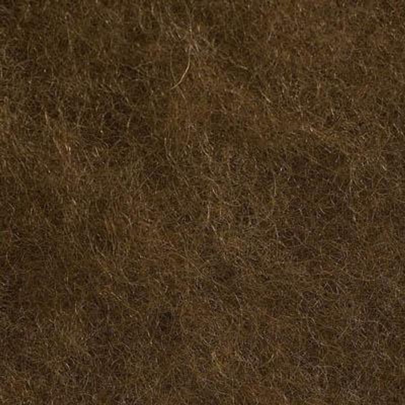 Kardet ull, lys sjokoladebrun 100g