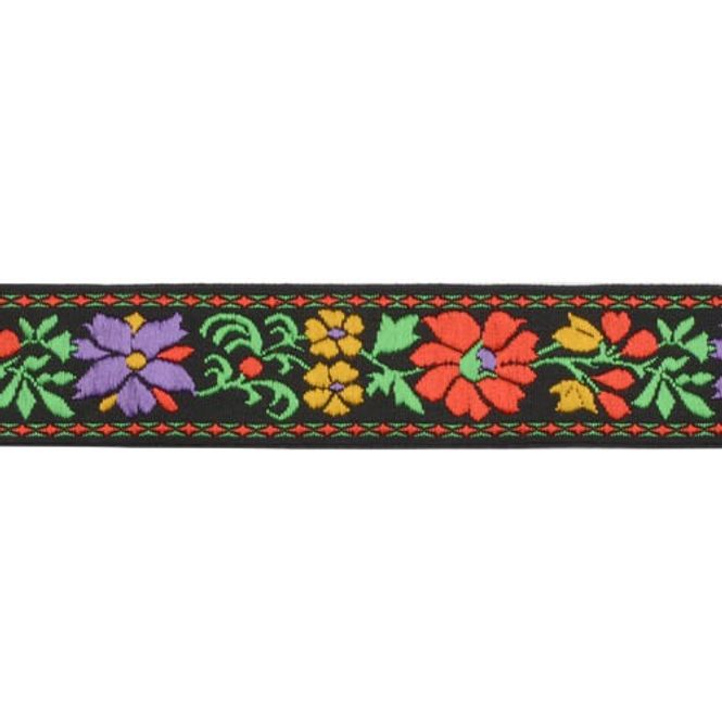 Hovedbilde Bånd 1 25mm Lilla/Gul/Rød/Grønn