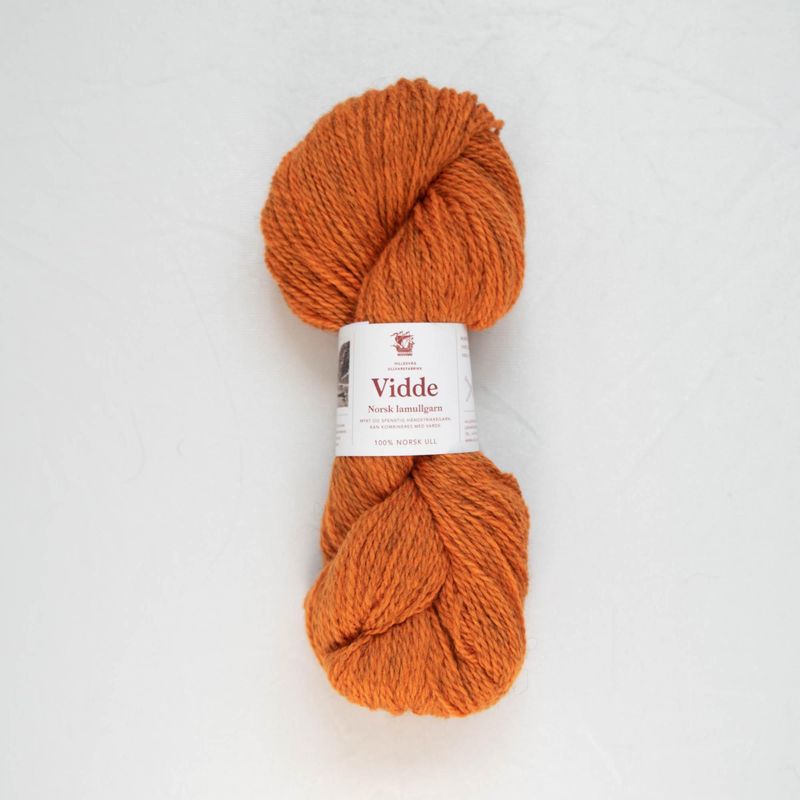 Vidde lamullgarn, oransje