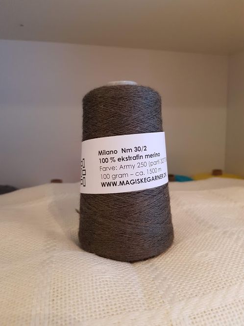 Hovedbilde Merino ull 30/2 f. Army 250