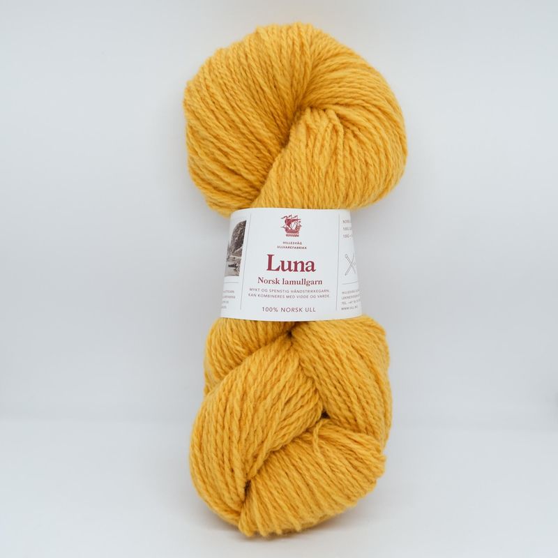 Luna lamullgarn, varm gul