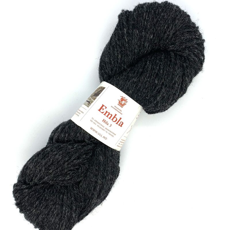 Embla ullgarn, koksgrå
